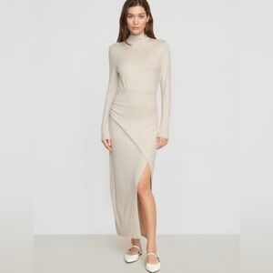 Modern Citizen Beige Long Sleeve Dress